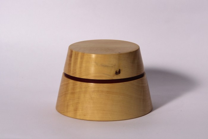 scatola tornitura artistica legno 