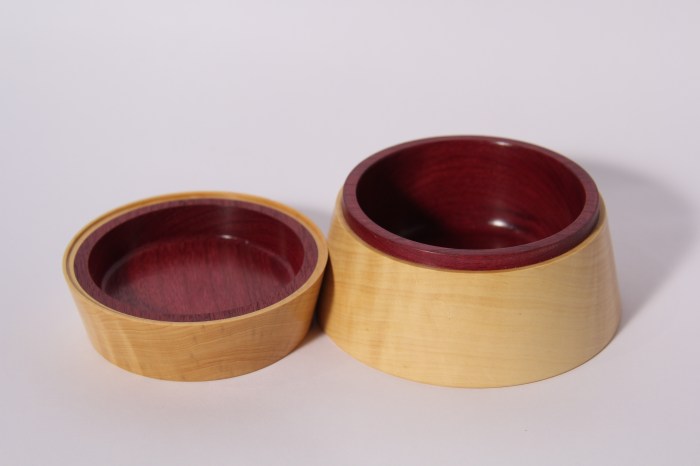 scatola tornitura artistica legno