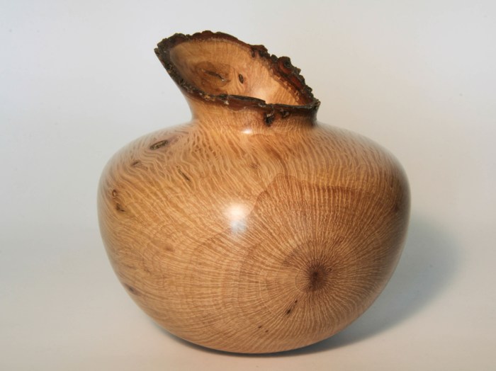 Hollow leccio tornitura legno