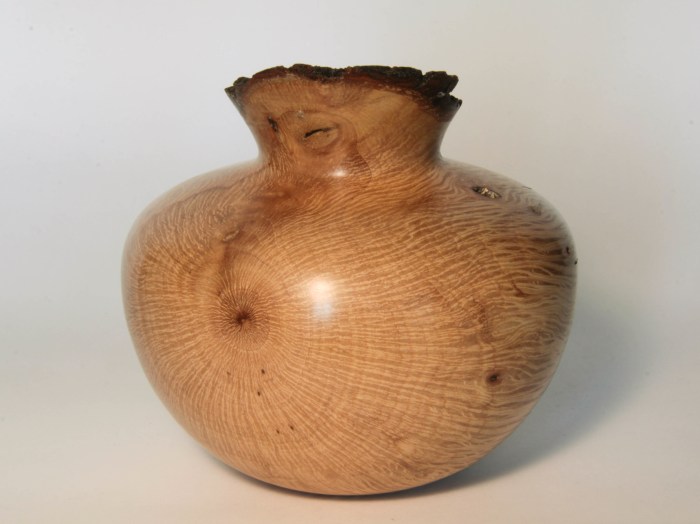 Hollow leccio tornitura legno