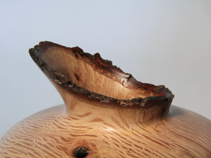 Hollow leccio tornitura legno